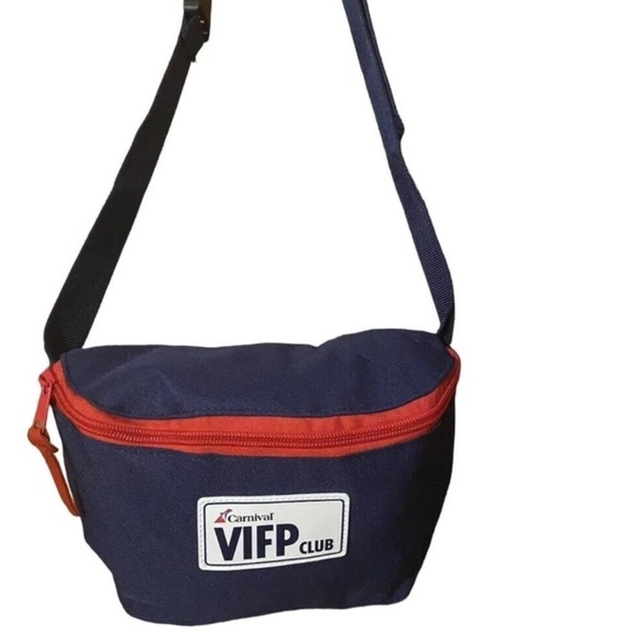 Carnival Cruise VIFP past guest gift - blue fanny pack / belt bag New in package - Picture 1 of 9
